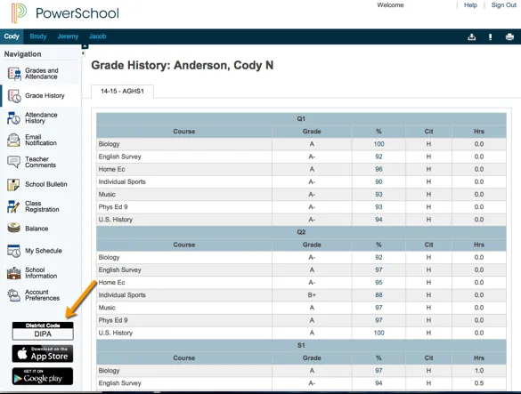 Programvara för campusadministration: PowerSchool