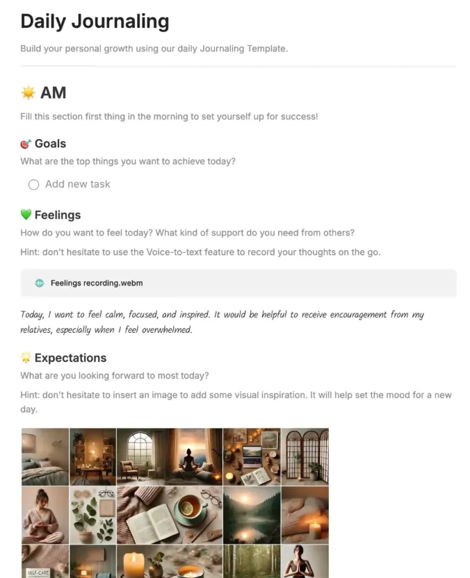 Evernote Dashboard