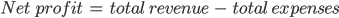bénéfice net