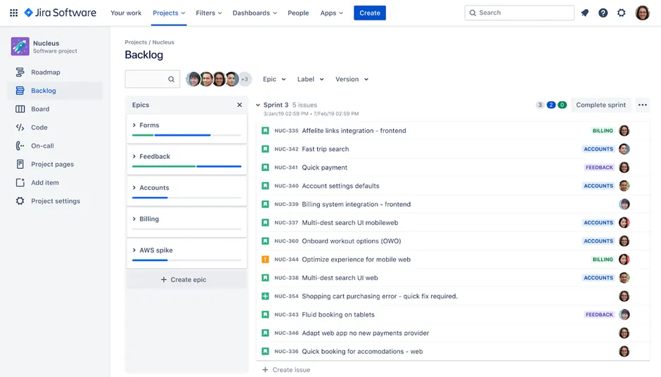 Jira の DevOps テンプレート:Jira ユーザーストーリーテンプレート