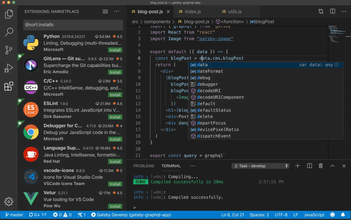 Visual Studio Code est un éditeur de code source léger pour Windows, macOS et Linux.
