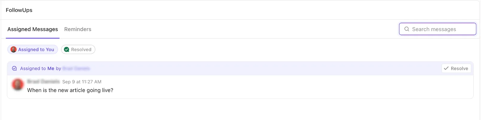 Acompanhamentos no Chat do ClickUp: alternativas ao Slack