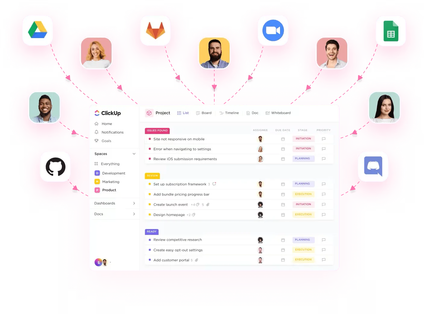 ClickUp projektmenedzsment