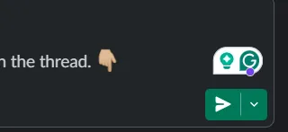 Accede a la opción de programación en Slack.
