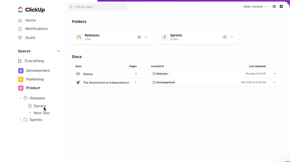 Documentazione ClickUp
