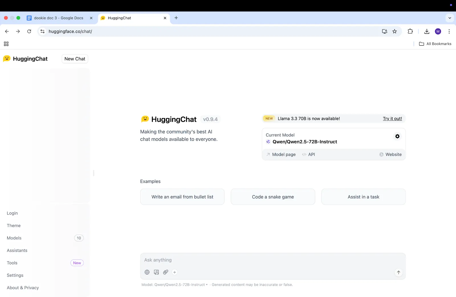 Hugging Chat: alternatywa dla Grok AI