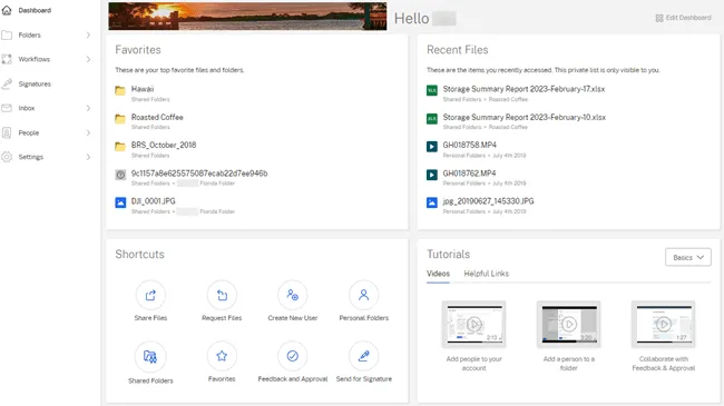 Sharefile-Dashboard