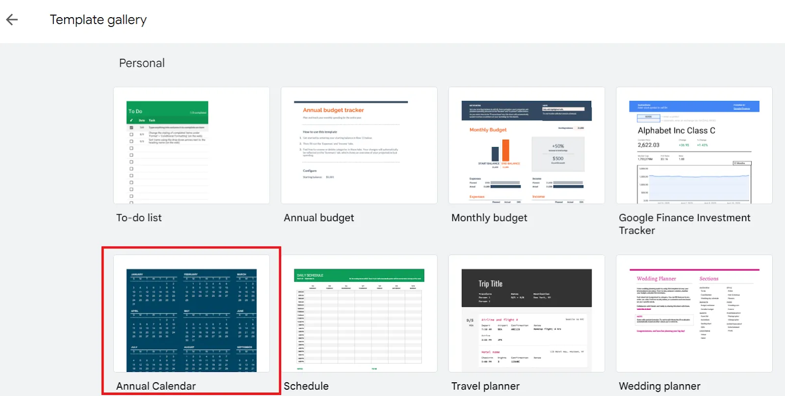 วิธีแทรกปฏิทินใน Google Sheets: เลือกเทมเพลตใน Google สเปรดชีต