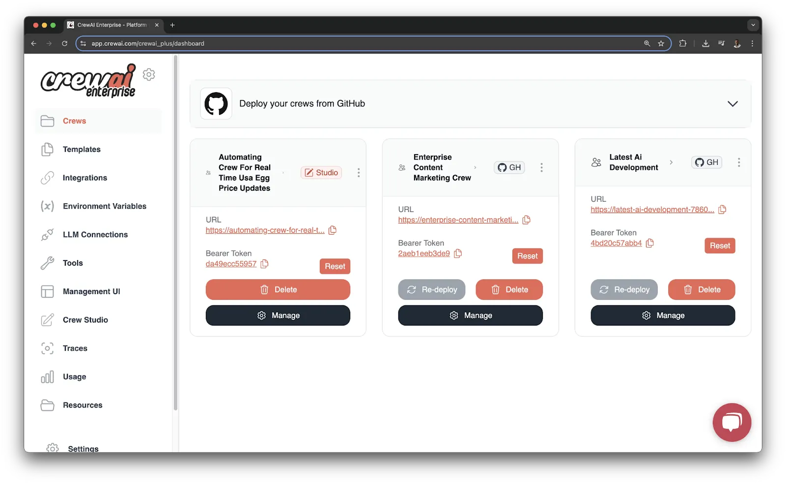 CrewAI Dashboard: алтернативи на Mammouth AI