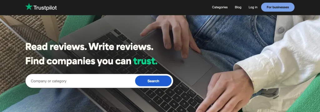 Trustpilot: el mejor sitio web de reseñas de software