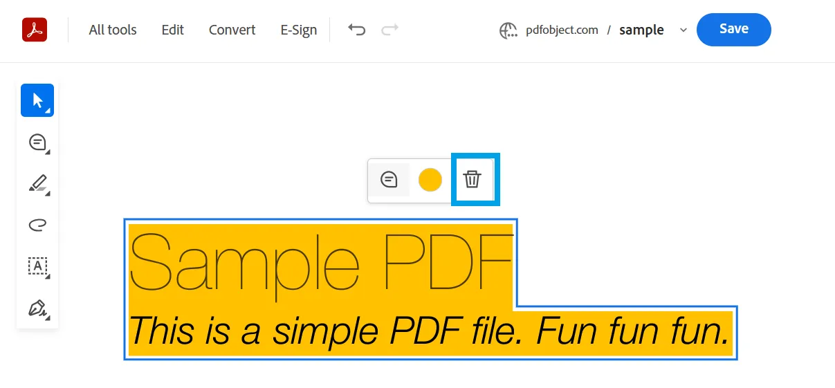 Dokument kostenlos herunterladen: So entfernen Sie Markierungen in PDF-Dateien