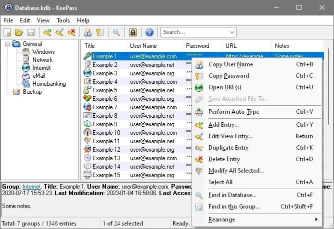 Benutzerdefinierte Anpassungen von Passwort-Managern in KeePass