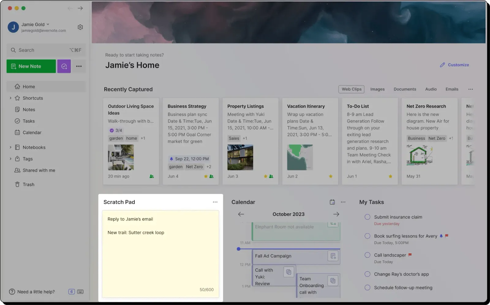 Evernote: strumenti di organizzazione digitale per prendere note e creare elenchi della spesa
