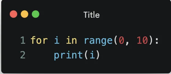 ขั้นตอนเริ่มต้นของลูป for ในภาษา Python