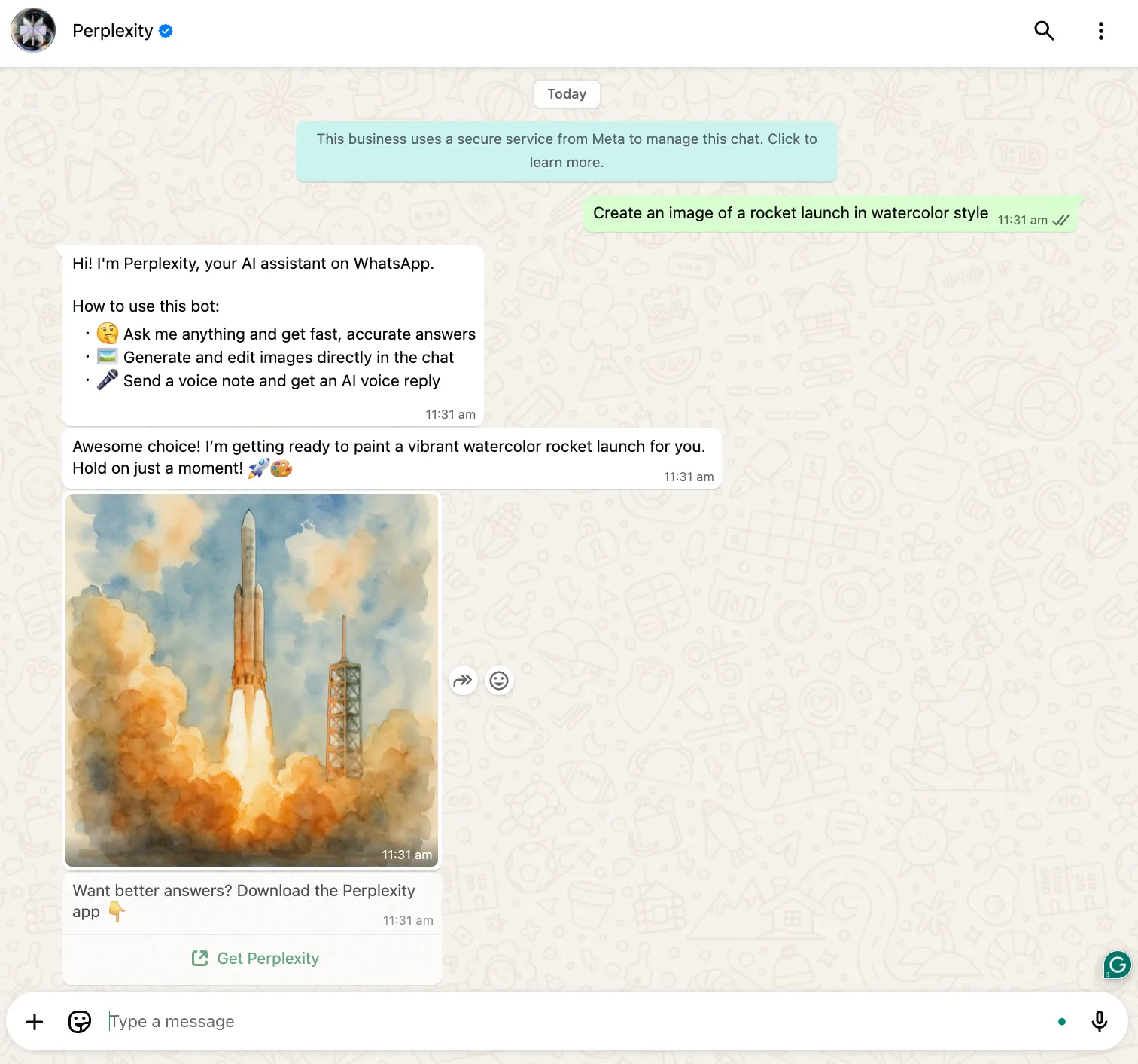 Perplexity AI: jak mogę używać Perplexity AI do generowania obrazów w WhatsApp?