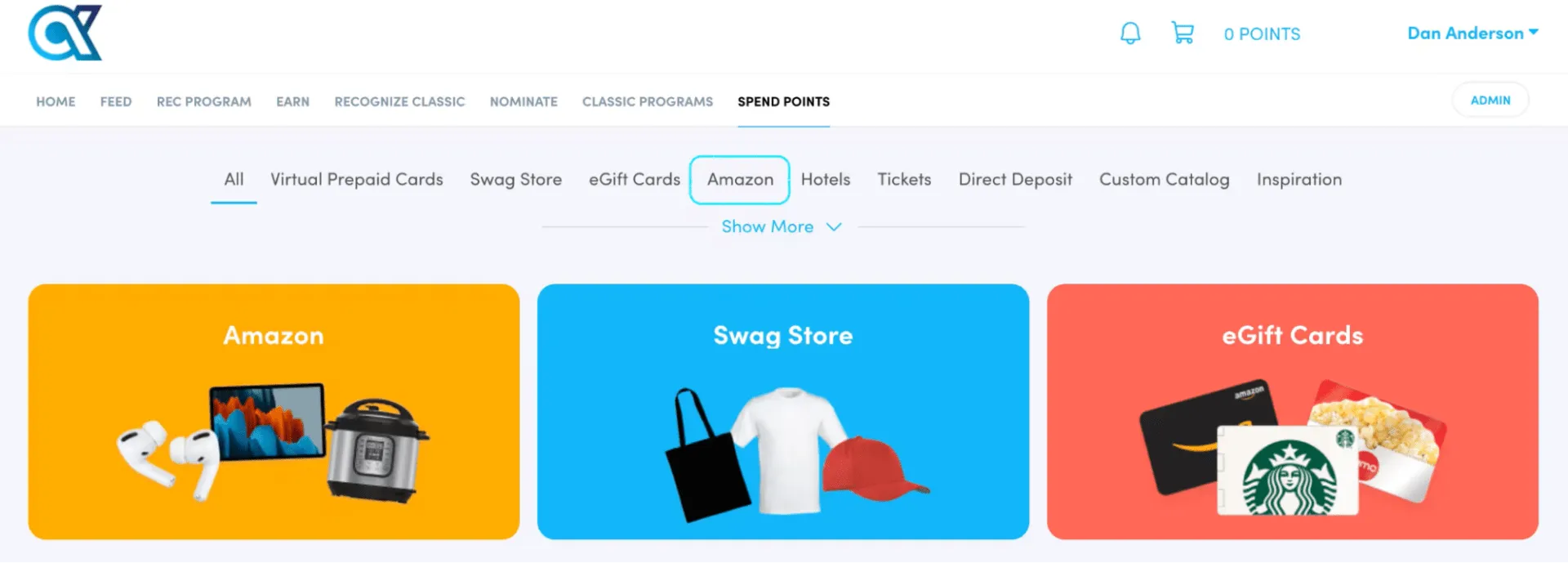 Exemplo de produto AwardCo