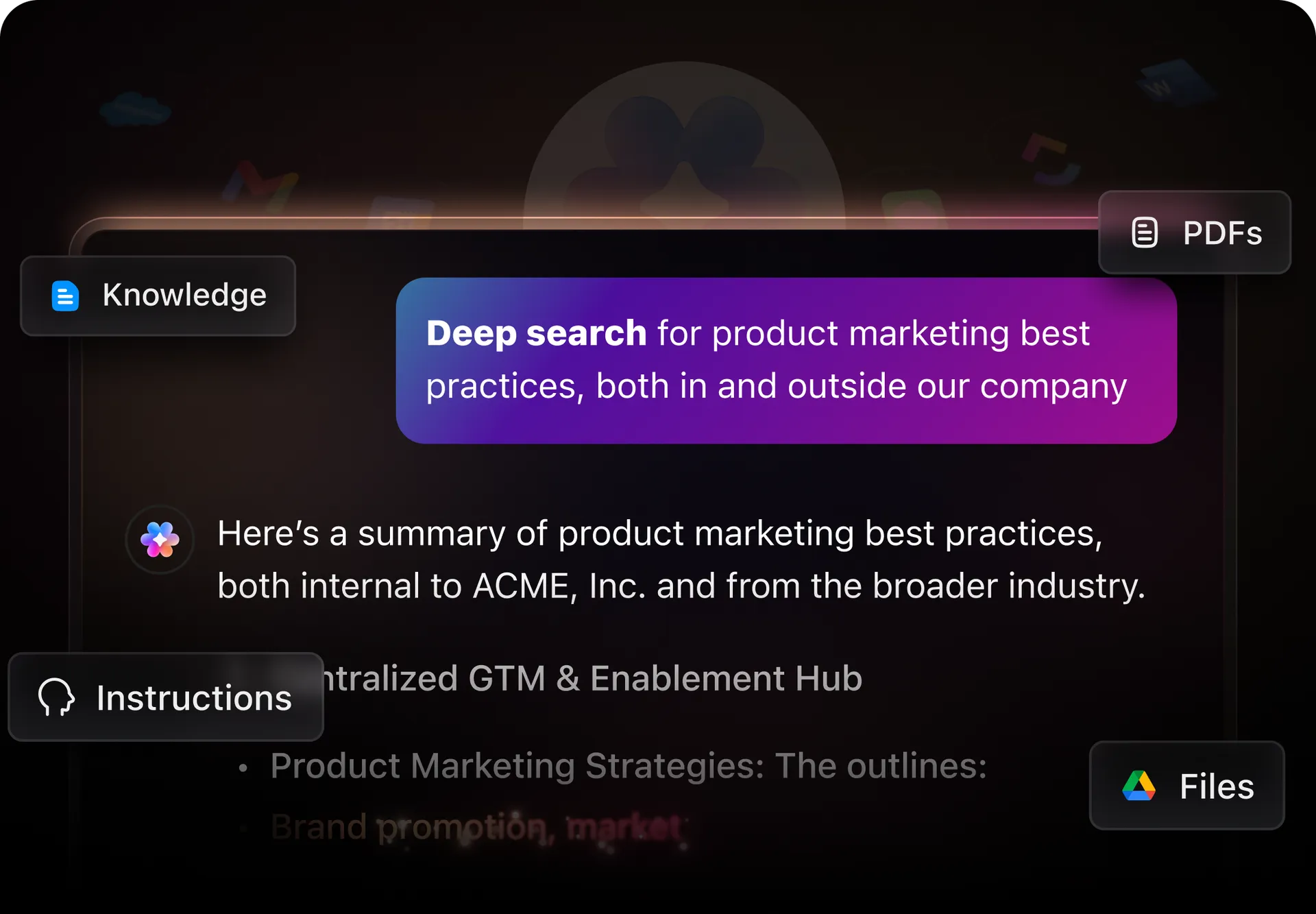 ClickUp Deep Search_AI-assistenter för säljchefer