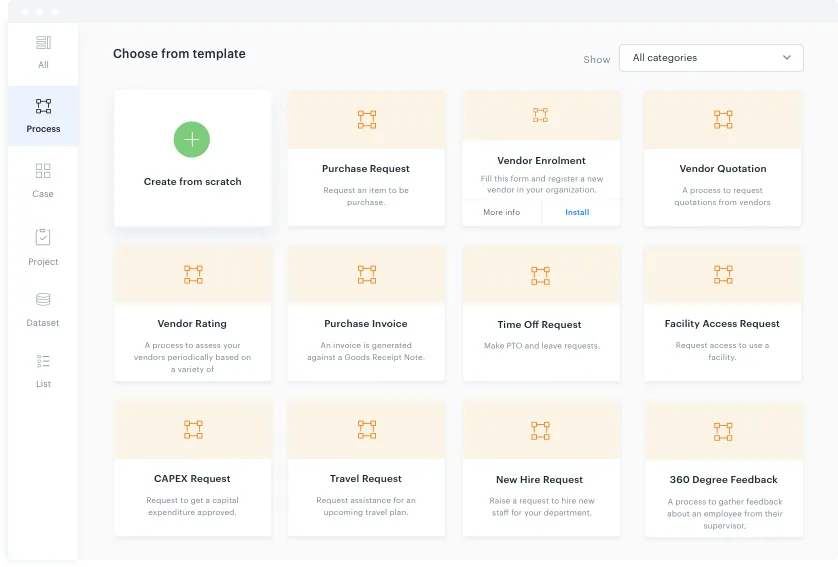 Miglior software convergente: Kissflow