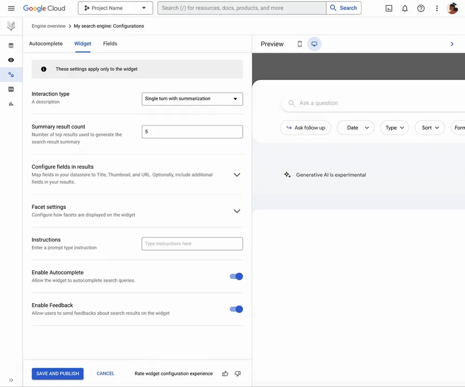 vertex ai search: AI intranet arama motorları