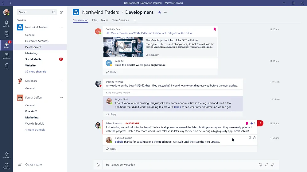 Microsoft Office 365 so với Google Workspace: Nhóm