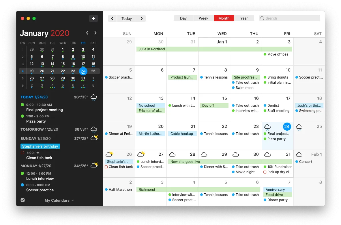 Fantastical: Gemeinsame Kalender-Apps für Paare