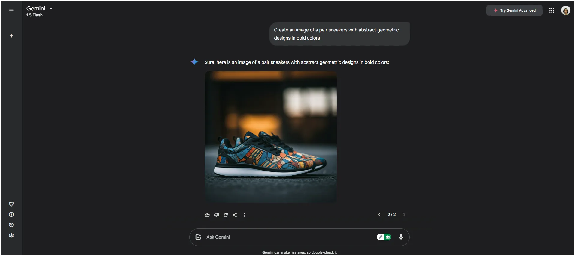 Gemini Dashboard: Създаване на изображения с Gemini
