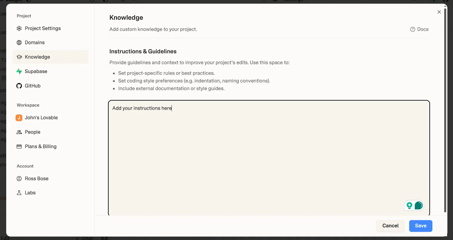 Definir los requisitos del proyecto: cómo utilizar Lovable IA.