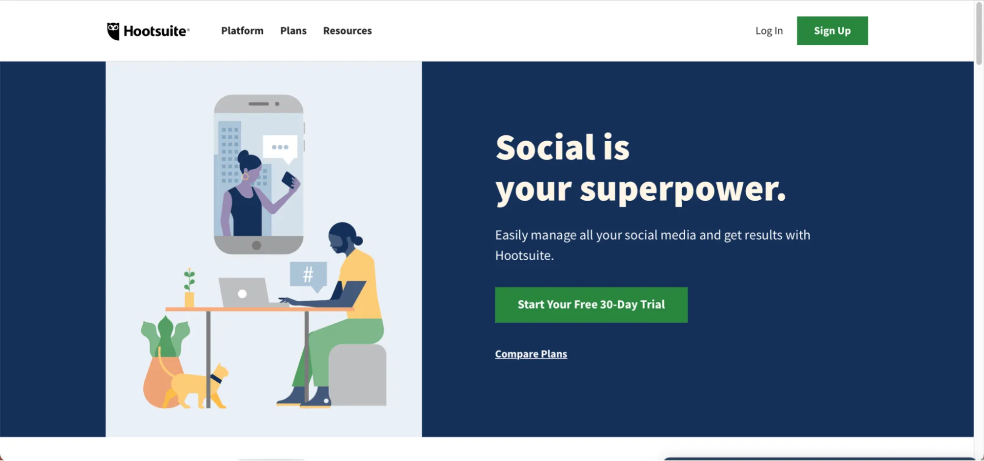 Hootsuite-Homepage