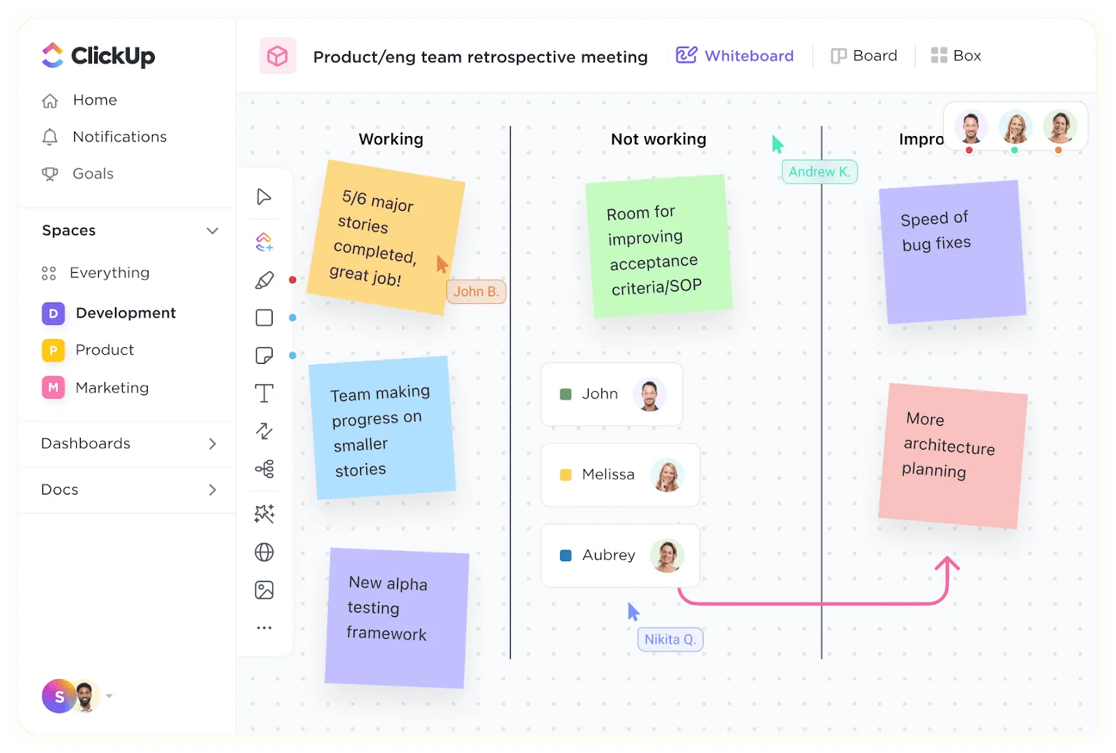 Bucle de retroalimentación de ClickUp