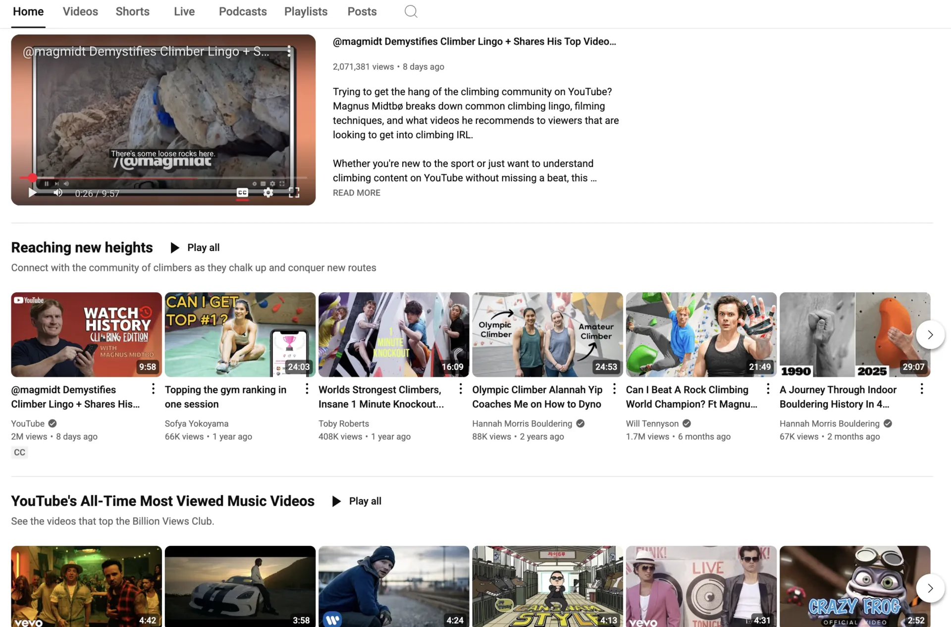 Yüzünüzü göstermeden YouTube kanalı başlatma: YouTube kanalı ana sayfası