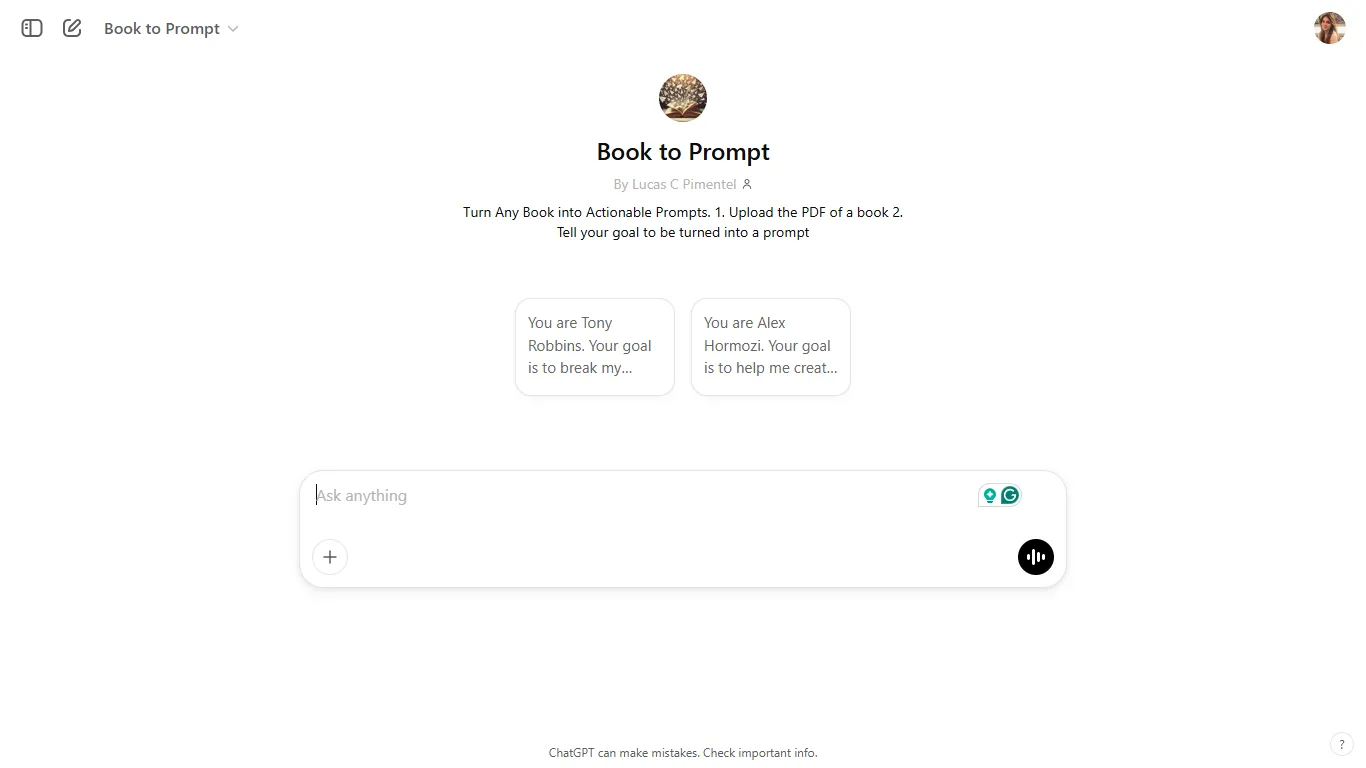 Book to Prompt: Най-добрият генератор на подсказки от книги