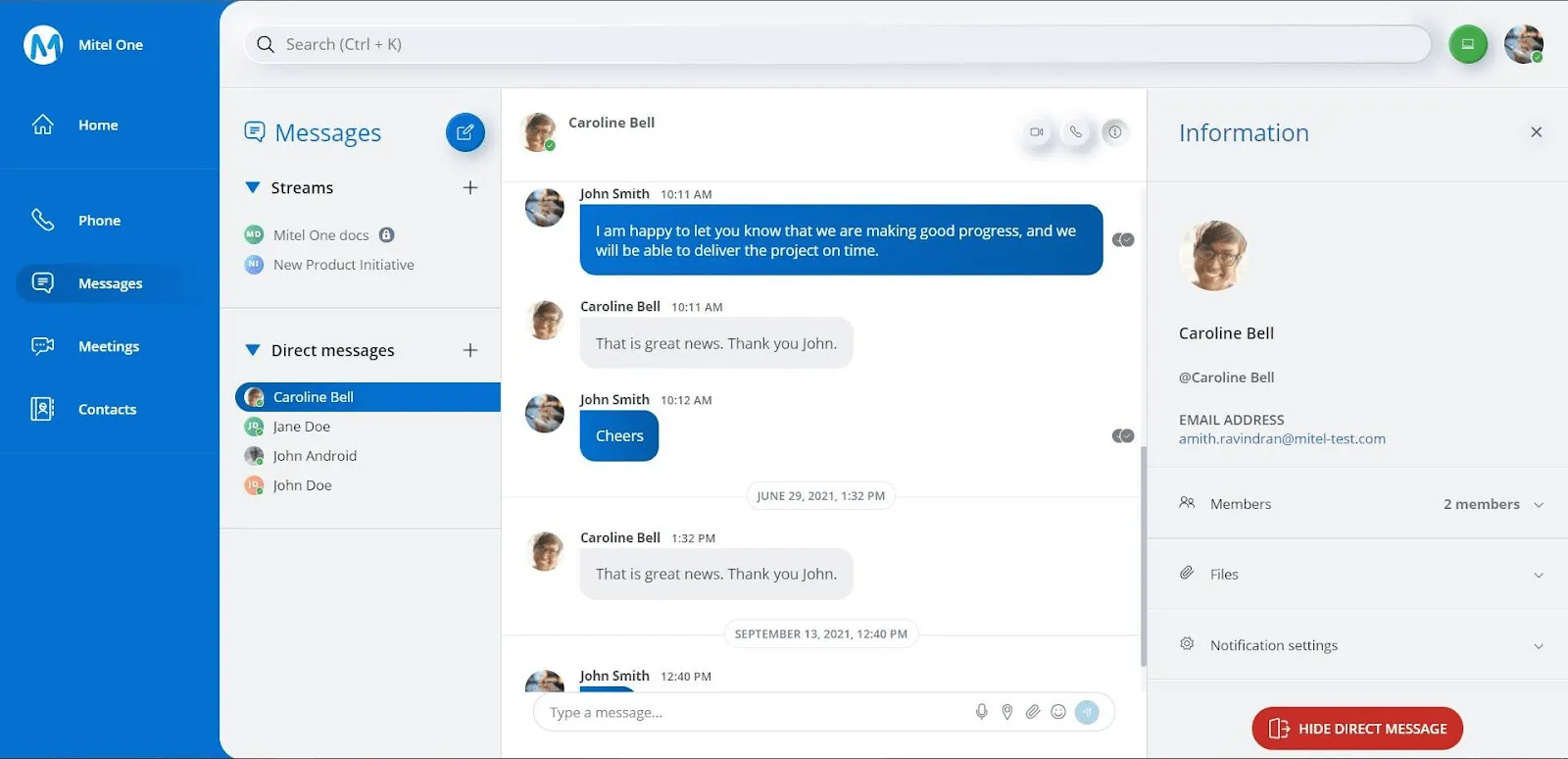 Nền tảng Truyền thông Kết hợp: Mitel