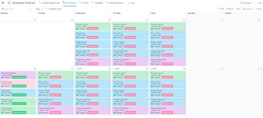 เทมเพลตปฏิทินและรายการสิ่งที่ต้องทำใน ClickUp