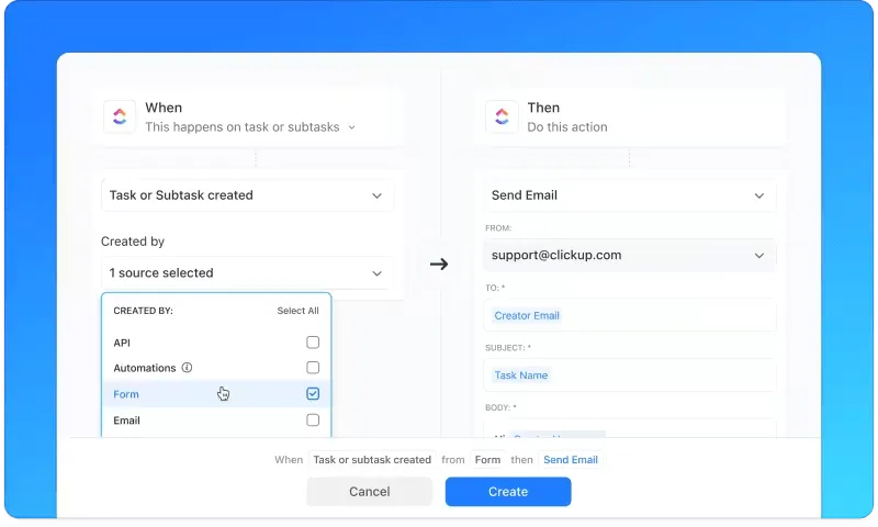 Tự động hóa ClickUp