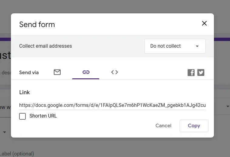 Jak zveřejnit formulář Google Formulář