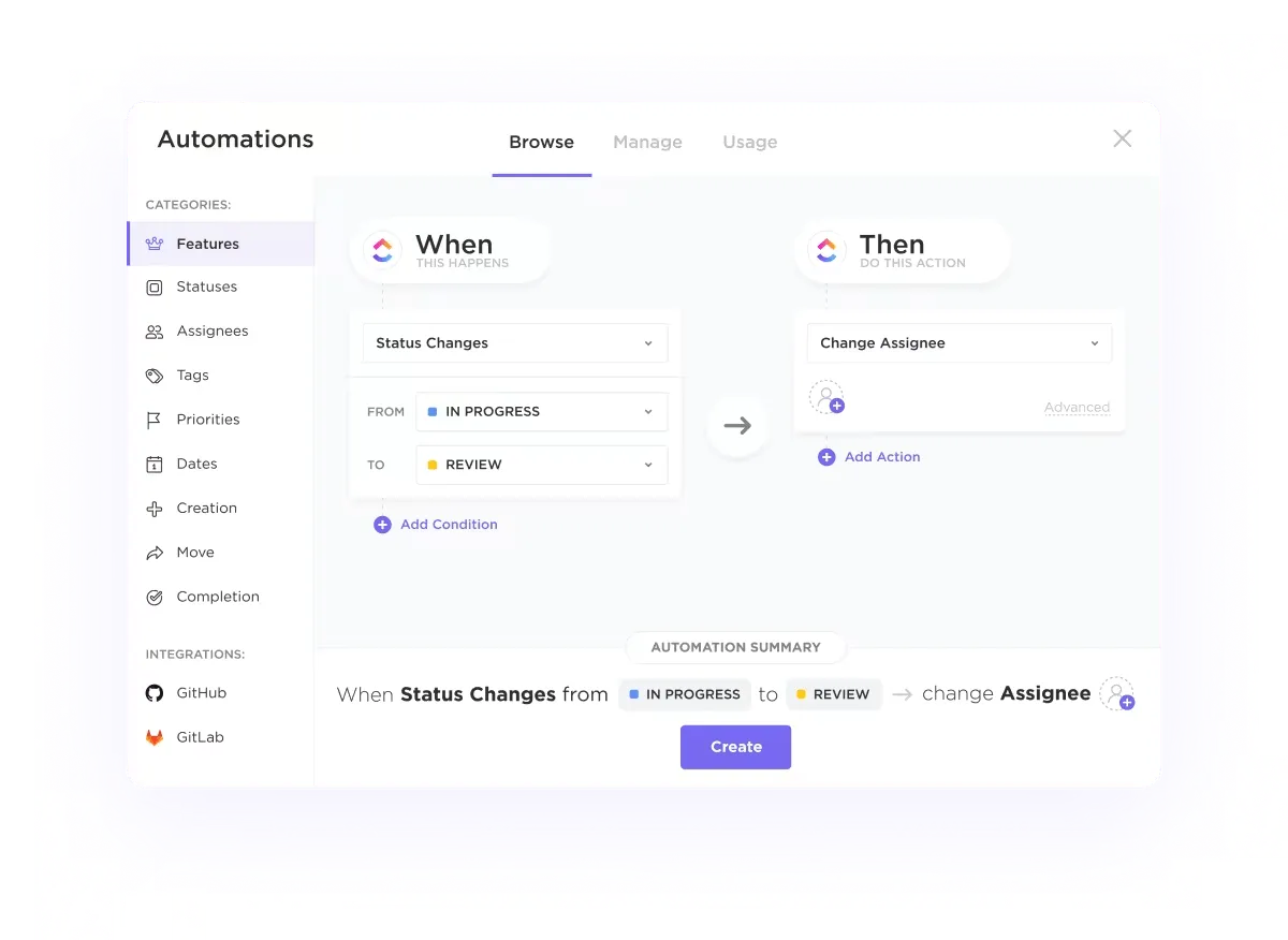 ClickUp-Automatisierung