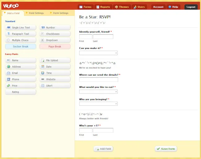Wufoo: Alternative zu Google Forms