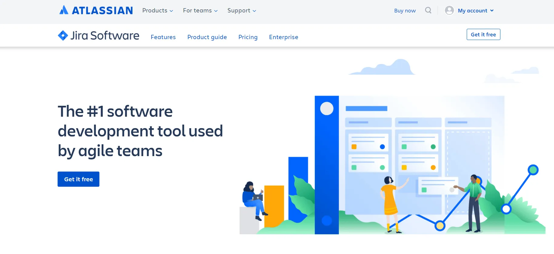 Página de inicio de Atlassian Jira