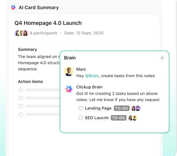 ClickUp Brain: Automatisieren Sie die Erstellung von Aufgaben