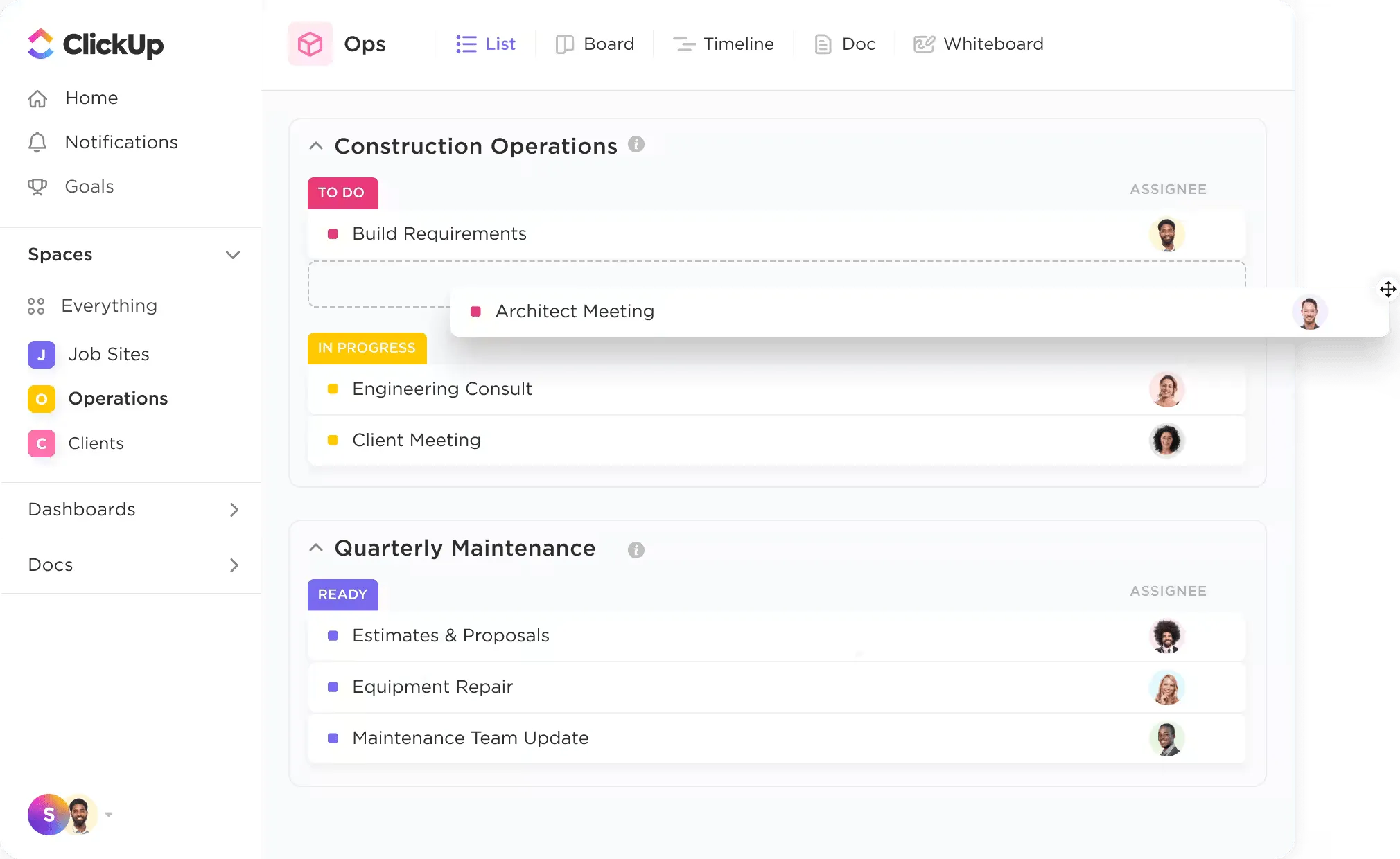 ClickUp-Baumanagement