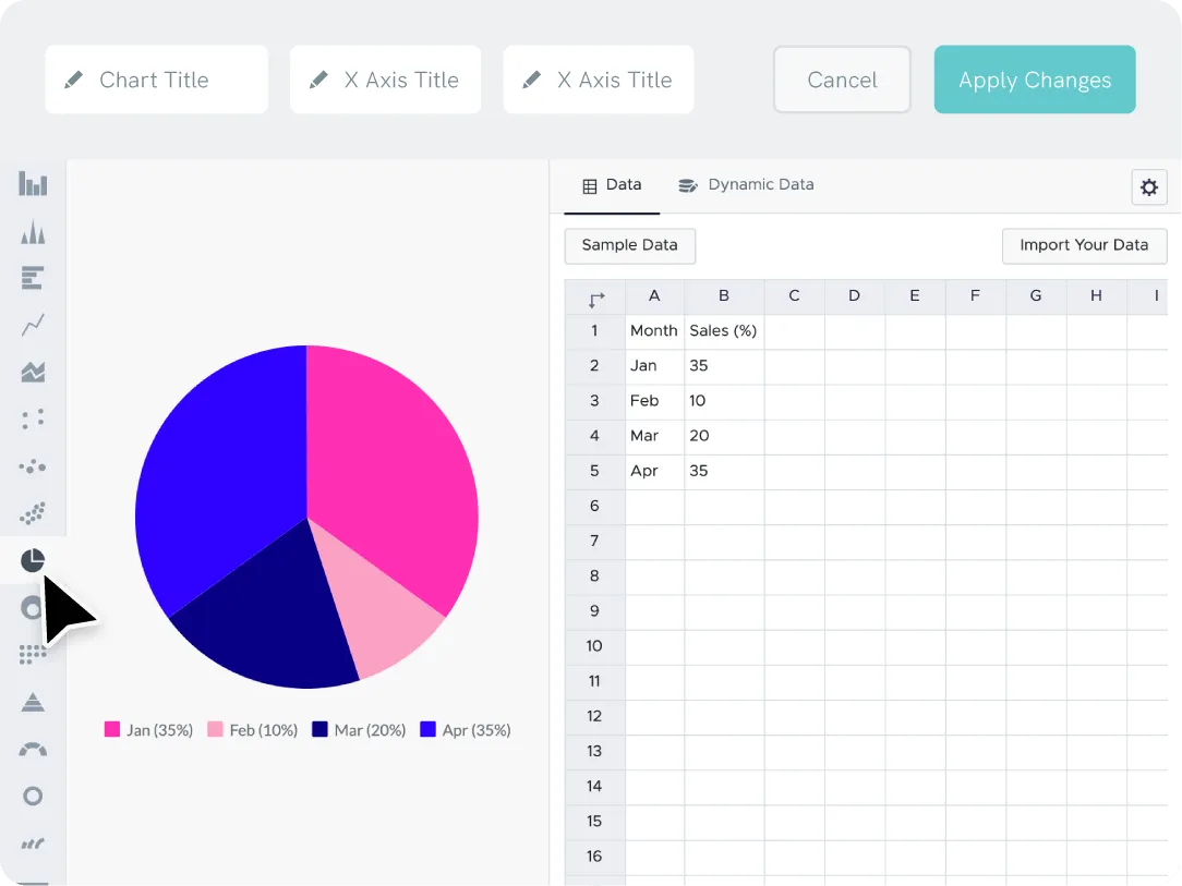 Piktochart Dashboard: AI Pie Chart Generator 