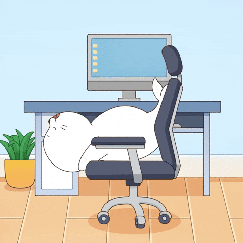 GIF chaise à roulettes