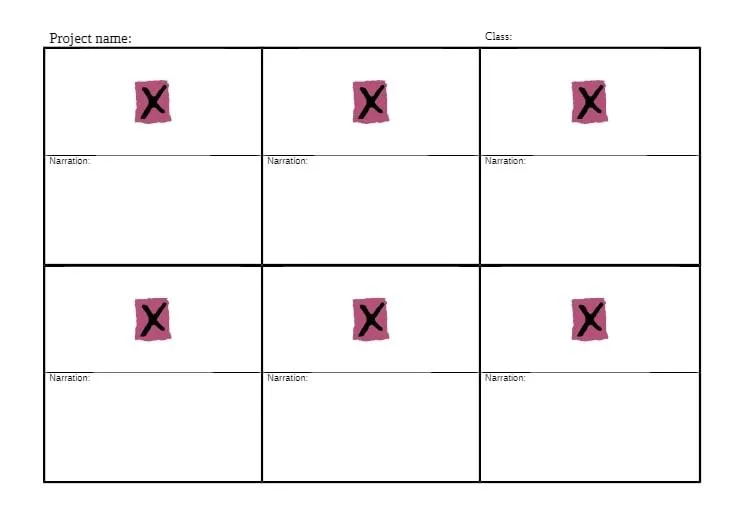 Modèle de storyboard Microsoft Word par GetForms