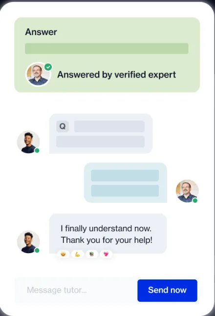 Assistance personnalisée par des experts avec Course Hero