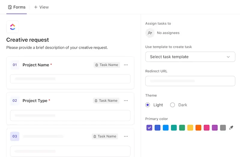 ClickUp Forms