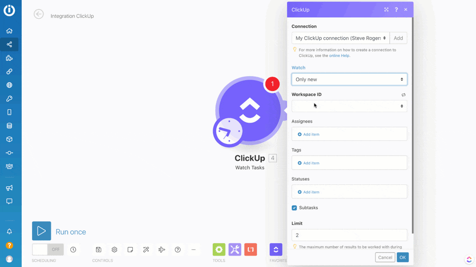 Integrationen von ClickUp