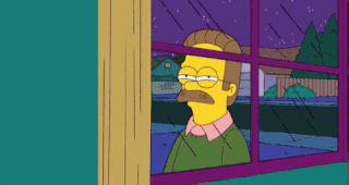 Personaggi dei cartoni animati e Leonardo DiCaprio che guardano fuori dalla finestra