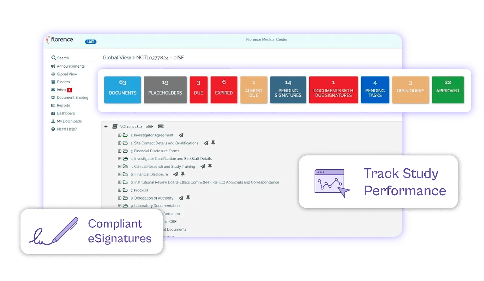 Software CTMS Florance eBinders per il monitoraggio e la gestione remota delle sperimentazioni