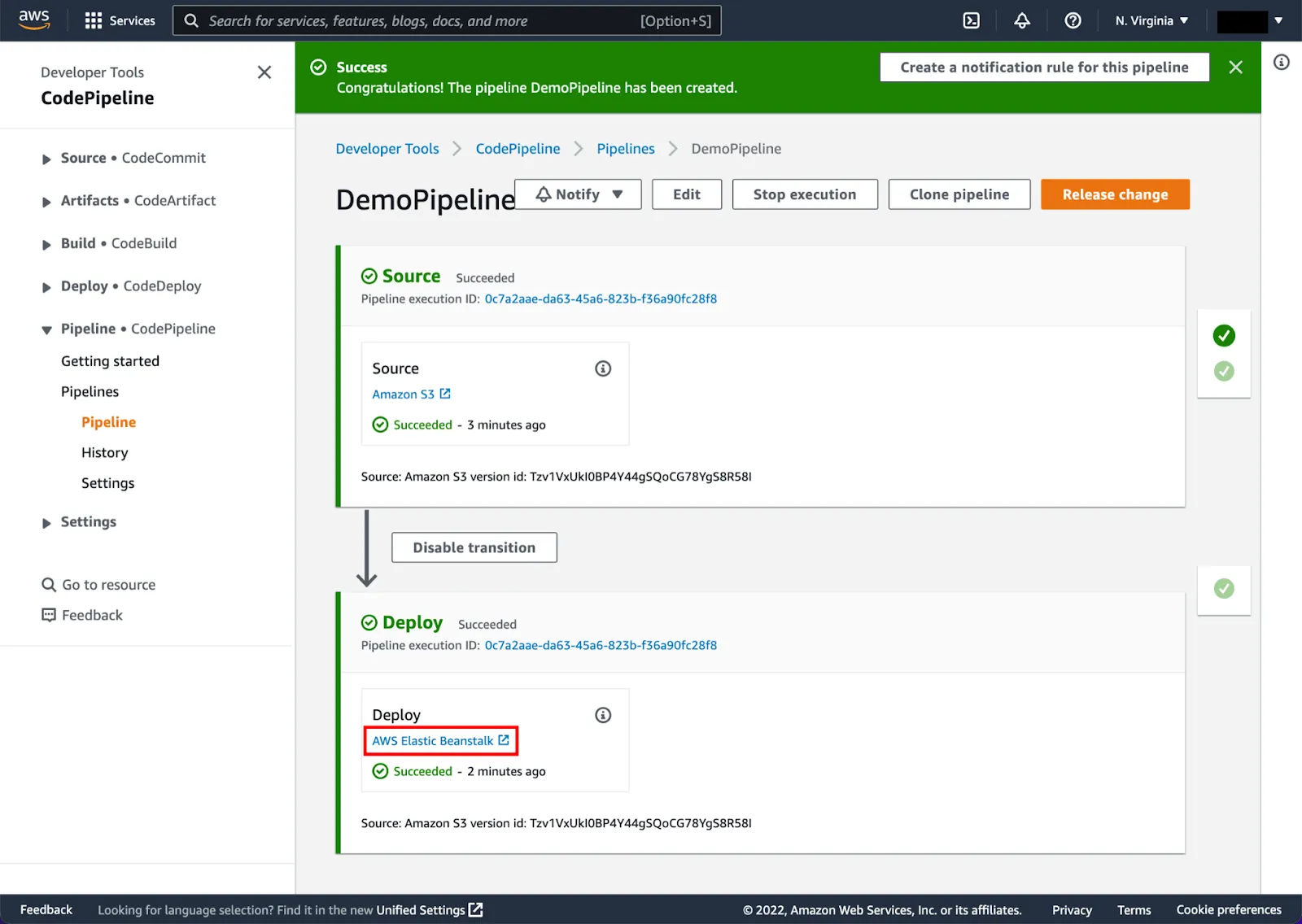 AWS CodePipeline (am besten geeignet für CI/CD innerhalb des AWS-Ökosystems)