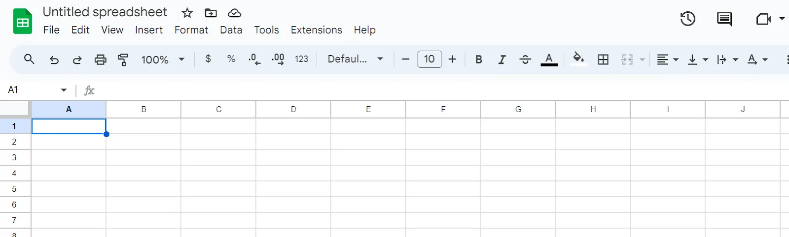วิธีแทรกปฏิทินใน Google Sheets: สเปรดชีตใหม่ใน Google Sheets